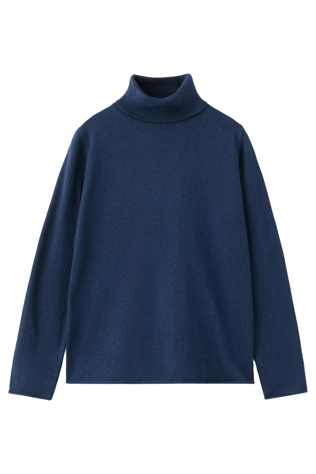 Mango Kids katoenen coltrui - donkerblauw