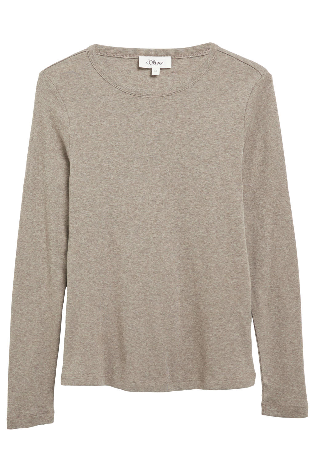 s.Oliver gemêleerde top - beige