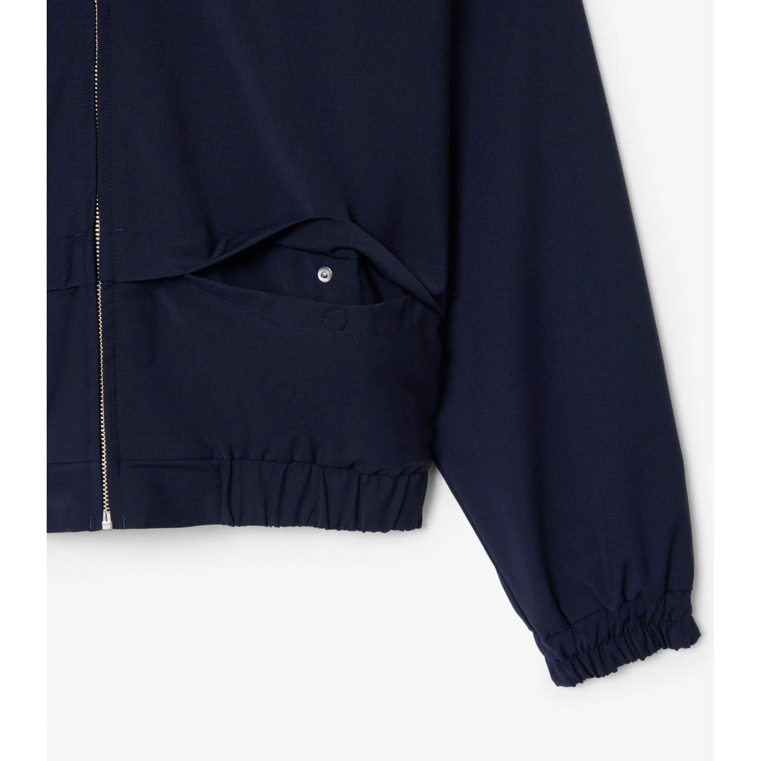 Lacoste bomberjack met wol donkerblauw