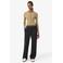 Lacoste loose fit casual broek met plooien en wol - antraciet