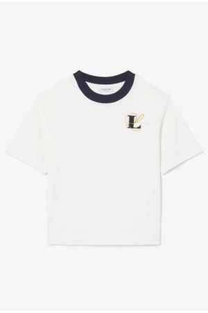 T-shirt met tekst - ecru