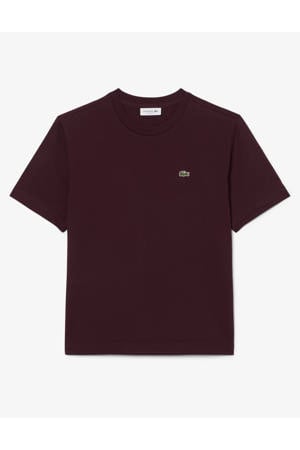 T-shirt met logo - donkerrood