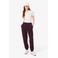 Lacoste high waist regular fit broek - donkerrood
