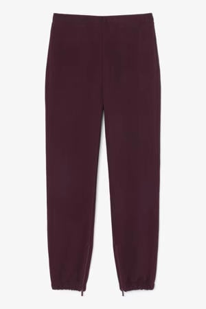 high waist regular fit broek - donkerrood