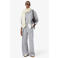 Lacoste wide leg broek met logo - grijs