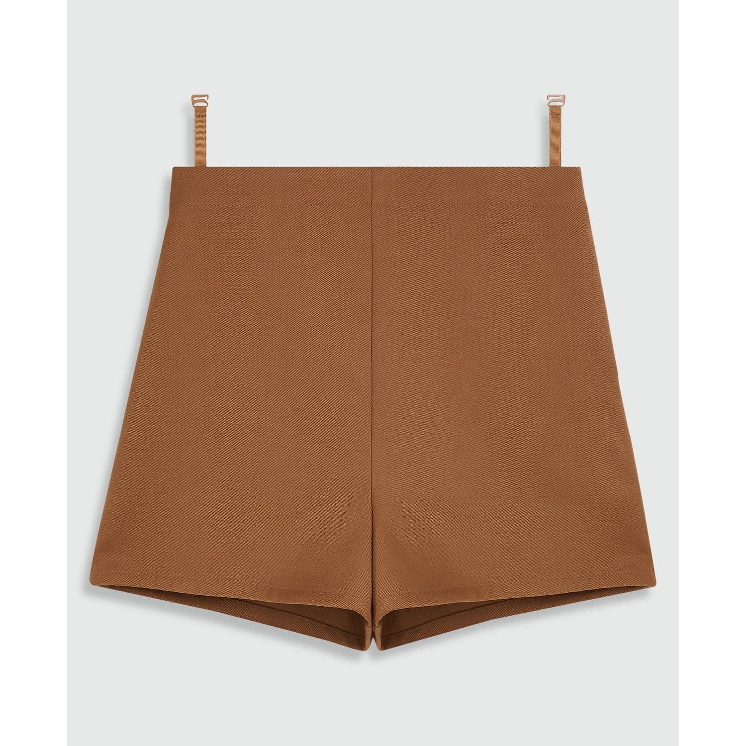 JOSH V mini blazerjurk met wol cognac