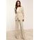 JOSH V getailleerde blazer met krijtstreep - beige