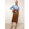 JOSH V gestreepte blouse - lichtblauw