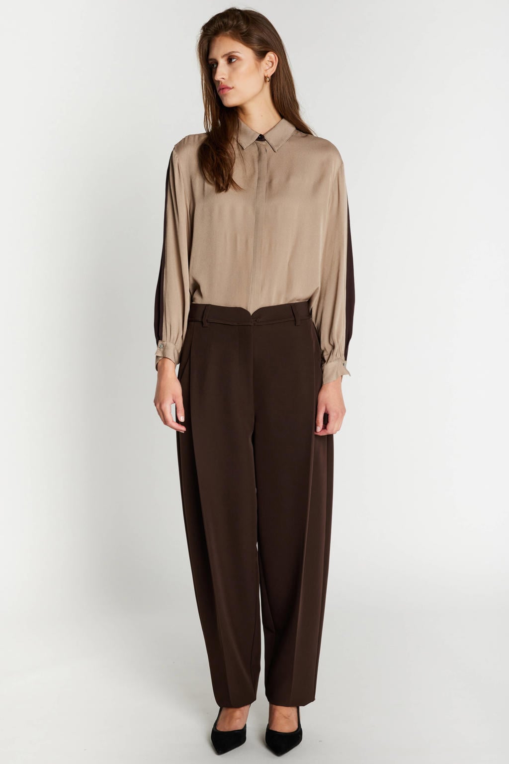 Bruuns Bazaar barrel broek - bruin