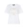 Red Button T-shirt met print - wit