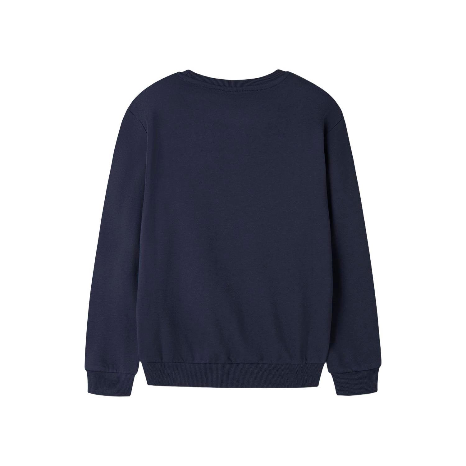 NAME IT KIDS sweater met print donkerblauw