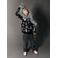 NAME IT KIDS kersttrui met print - donkerblauw