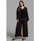 Mat Fashion Plus Size velours blouse - zwart