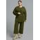 Mat Fashion Plus Size wikkelvest - donkergroen