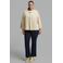 Mat Fashion Plus Size gebreid vest - beige