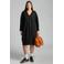 Mat Fashion Plus Size midi jurk - zwart