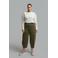 Mat Fashion Plus Size barrel cropped broek - donkergroen