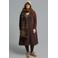 Mat Fashion Plus Size midi A-lijn jurk - donkerbruin