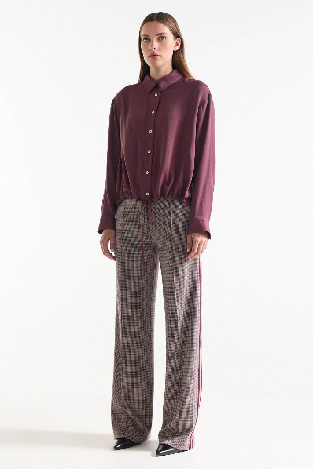 JANSEN Amsterdam blouse - donkerrood