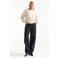 JANSEN Amsterdam wide leg jeans - zwart