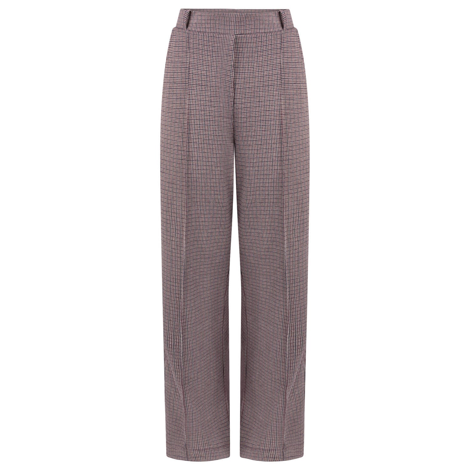 JANSEN Amsterdam wide leg geruite broek meerkleurig
