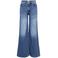 ONLY Onlsasha Hw Wide Flared Dnm Dot wide leg jeans - donkerblauw