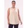 YOEK rayon top Plus Size - beige