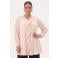 YOEK tuniek Plus Size - lichtroze