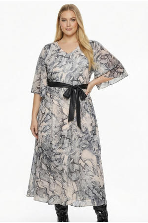 Plus Size jurk - ecru