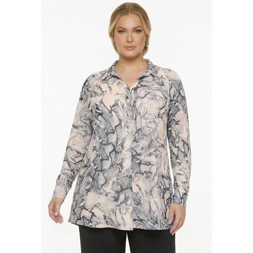 YOEK blouse Plus beige