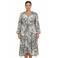 YOEK midi jurk Plus Size met slangenprint - grijs
