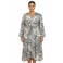 YOEK midi jurk Plus Size met slangenprint - grijs