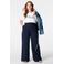 MS Mode T-shirt Plus Size met tekst - wit
