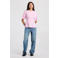 America Today T-shirt met plooien - roze