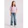 America Today gestreept T-shirt - roze