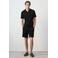 Mango Man straight leg casual short - zwart