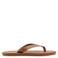 Mango Man leren teenslippers - bruin