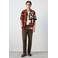 Mango Man relaxed fit overhemd met print - middenoranje