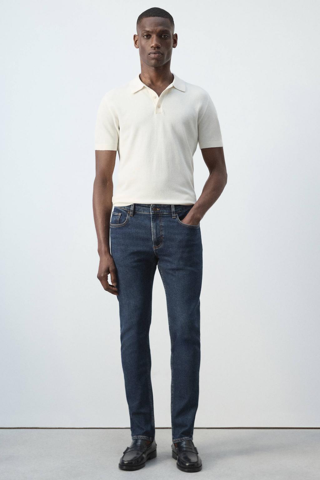 Mango Man slim fit jeans - blauw