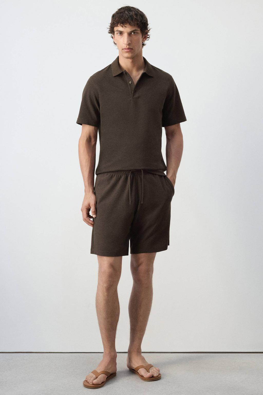 Mango Man relaxed fit bermuda short - bruin