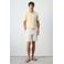 Mango Man slim fit gebreide polo - geel