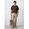 Mango Man regular fit casual broek - beige