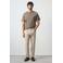 Mango Man tapered cropped jeans - lichtbeige