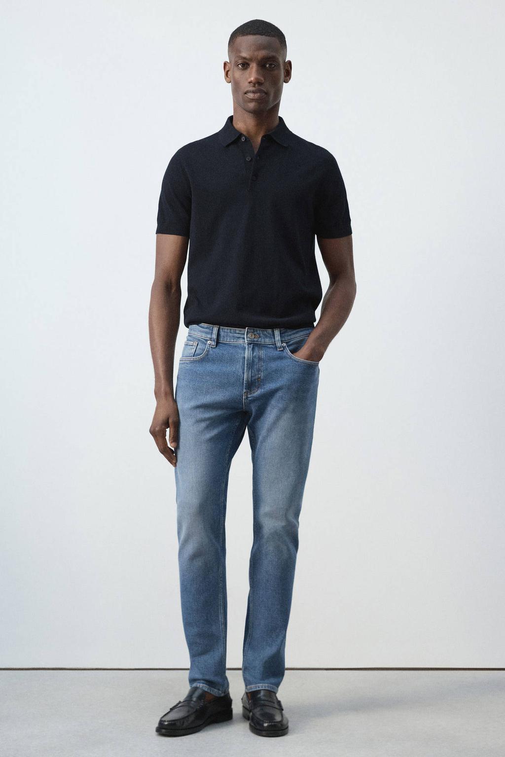 Mango Man slim fit jeans - blauw