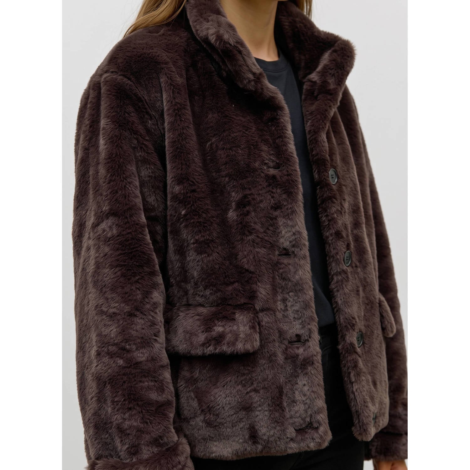 VERO MODA teddy jas bruin