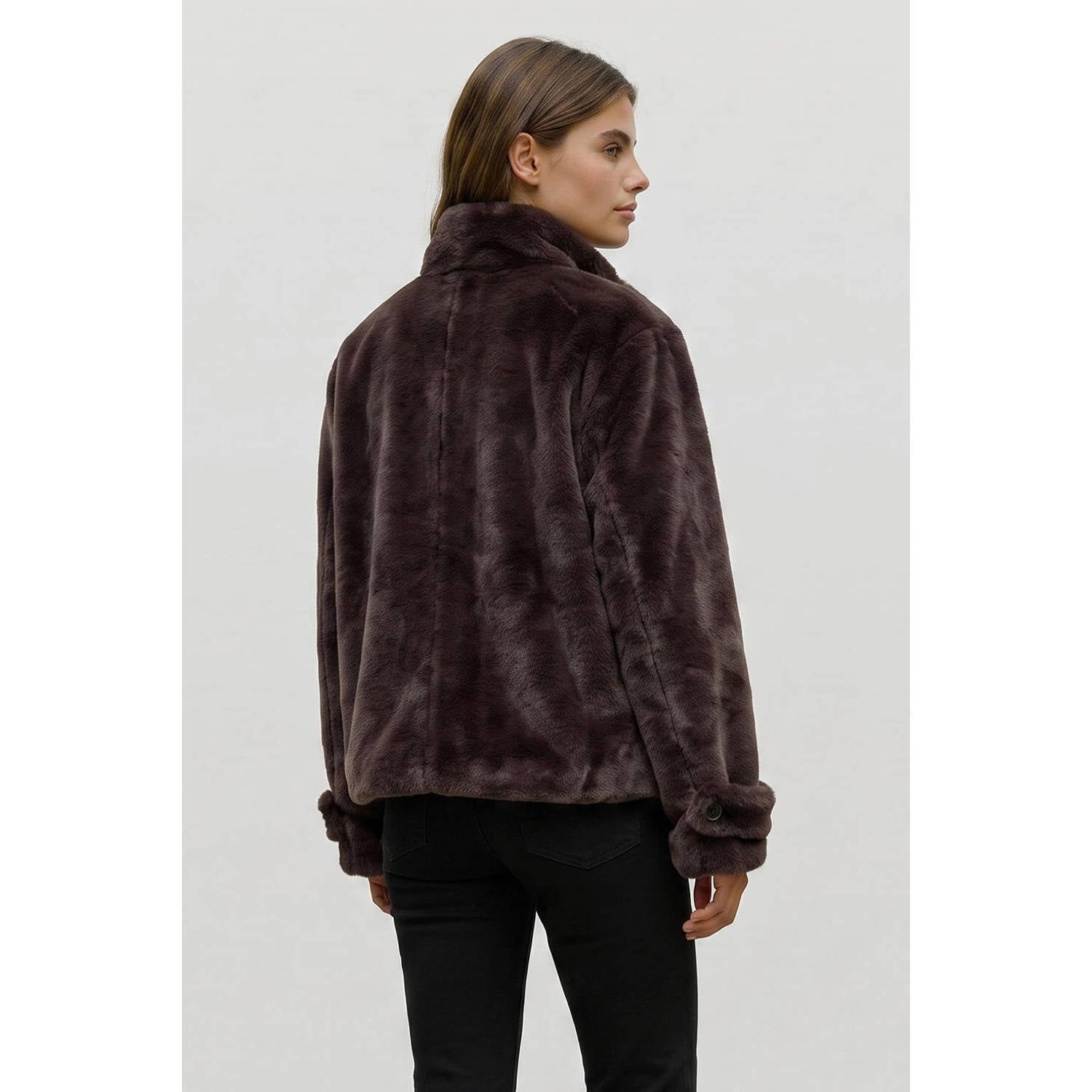 VERO MODA teddy jas bruin