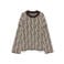 VERO MODA gebreide trui met print - donkerbruin/ecru