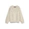 VERO MODA gebreide kabeltrui met wol - ecru