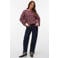 VERO MODA gebreide trui met print - paars/roze