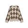 VERO MODA trui met print en wol - beige